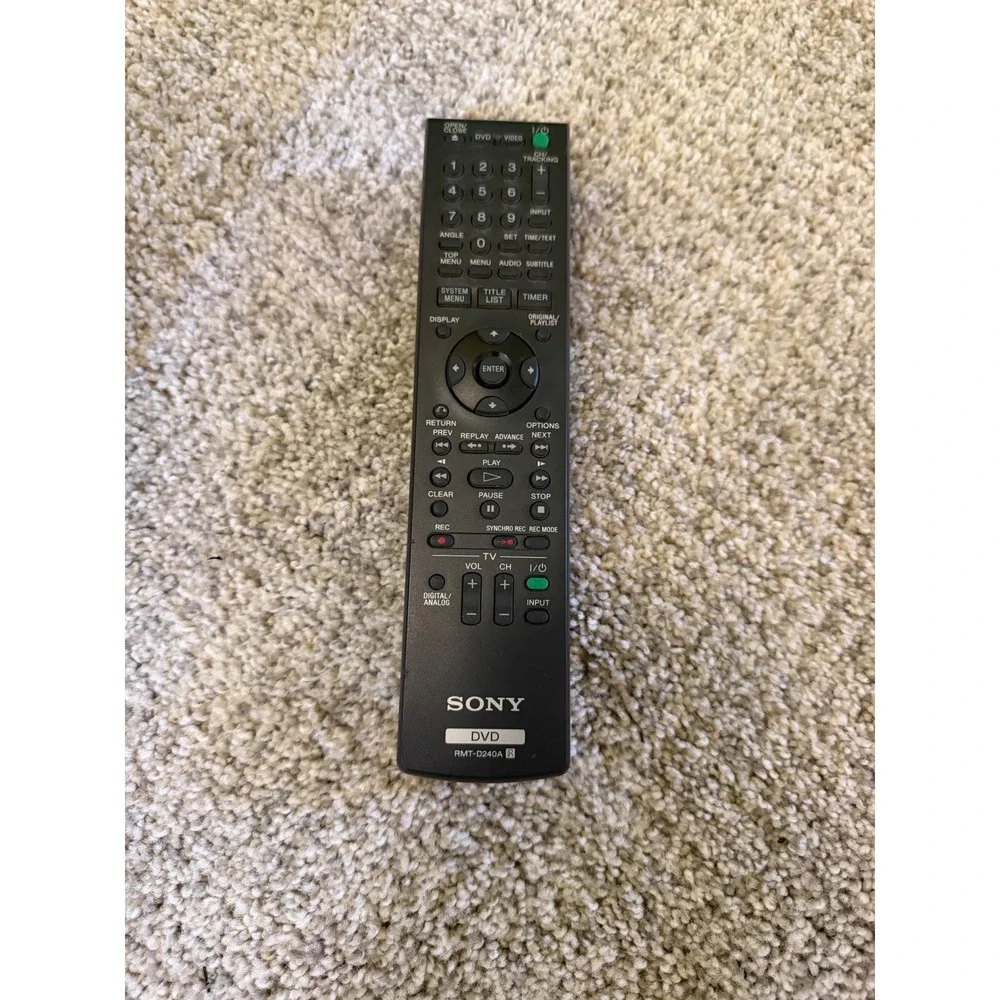Sony RMT-D240A DVD Player Remote Control Black Genuine OEM Replacement